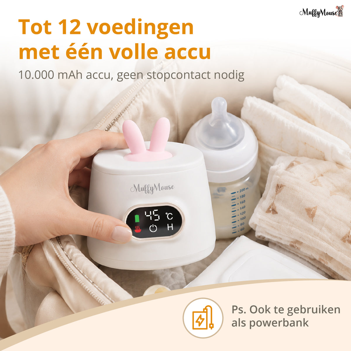 MuffyMouse Flessenwarmer Pro Max